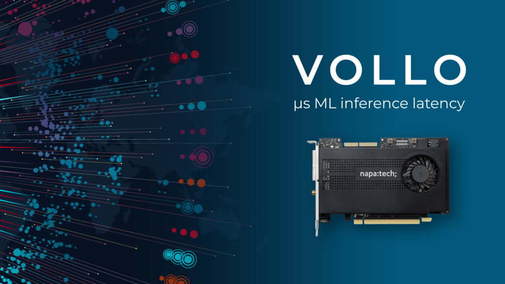 Myrtle.ai Enables Microsecond ML Inference Latencies running VOLLO on Napatech SmartNICs